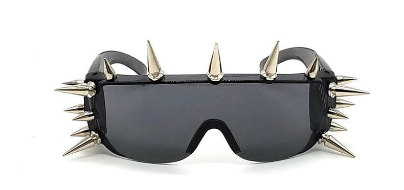  Unisex Deal With It One Piece Rivet Steampunk Gradient Sunglasses - Women Sunglasses - DYAVOR® 