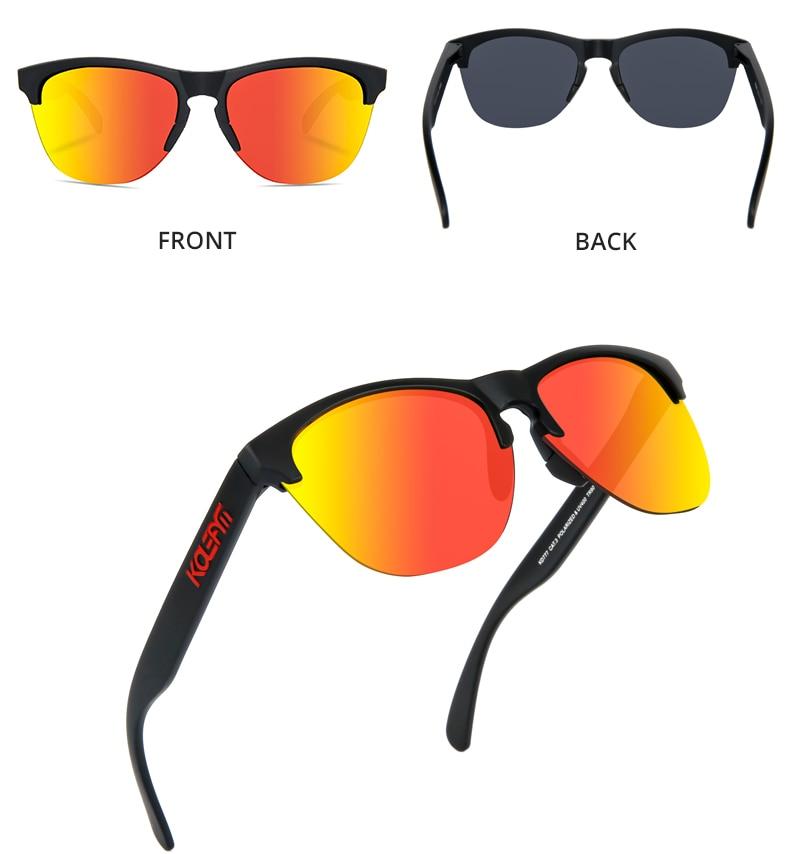  Unisex Polarized Driving TR90 Semi-Rimless Lifestyle Sun Glasses - Unisex Sunglasses - DYAVOR® 