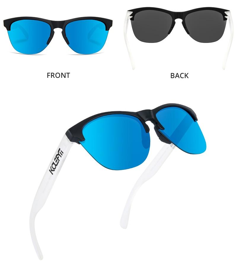  Unisex Polarized Driving TR90 Semi-Rimless Lifestyle Sun Glasses - Unisex Sunglasses - DYAVOR® 