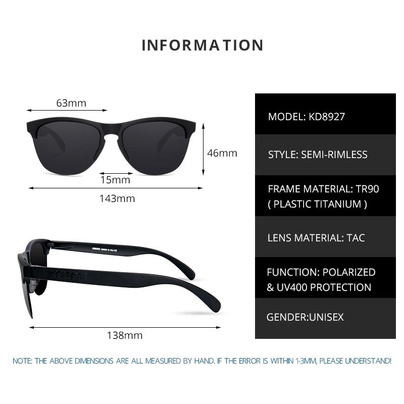  Unisex Polarized Driving TR90 Semi-Rimless Lifestyle Sun Glasses - Unisex Sunglasses - DYAVOR® 