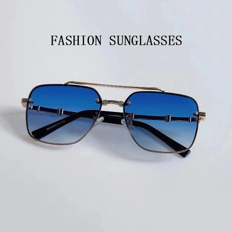  Men and Women Vintage Luxury Gradient Shade Square Sunglasses - Unisex Sunglasses - DYAVOR® 