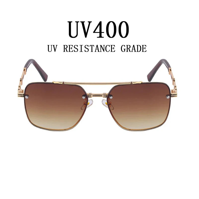  Men and Women Vintage Luxury Gradient Shade Square Sunglasses - Unisex Sunglasses - DYAVOR® 
