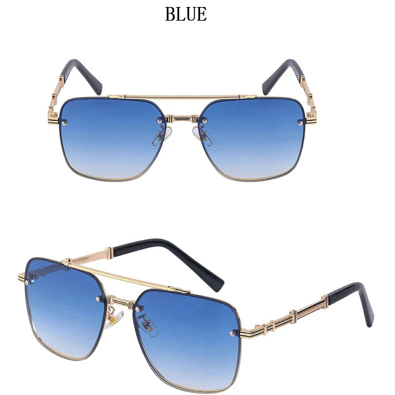  Men and Women Vintage Luxury Gradient Shade Square Sunglasses - Unisex Sunglasses - DYAVOR® 