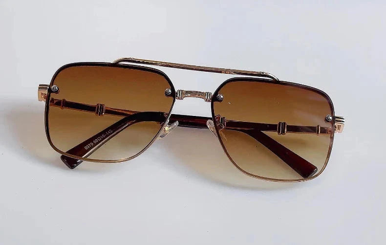  Men and Women Vintage Luxury Gradient Shade Square Sunglasses - Unisex Sunglasses - DYAVOR® 