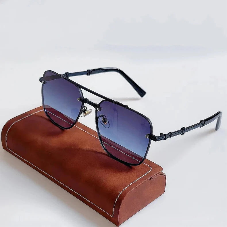  Men and Women Vintage Luxury Gradient Shade Square Sunglasses - Unisex Sunglasses - DYAVOR® 