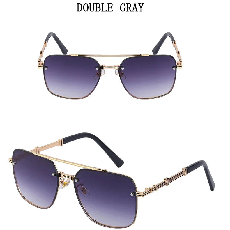  Men and Women Vintage Luxury Gradient Shade Square Sunglasses - Unisex Sunglasses - DYAVOR® 
