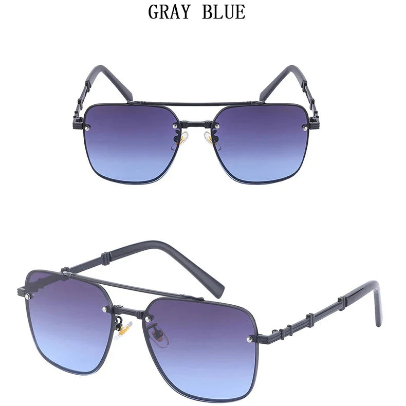 Men and Women Vintage Luxury Gradient Shade Square Sunglasses - Unisex Sunglasses - DYAVOR® 