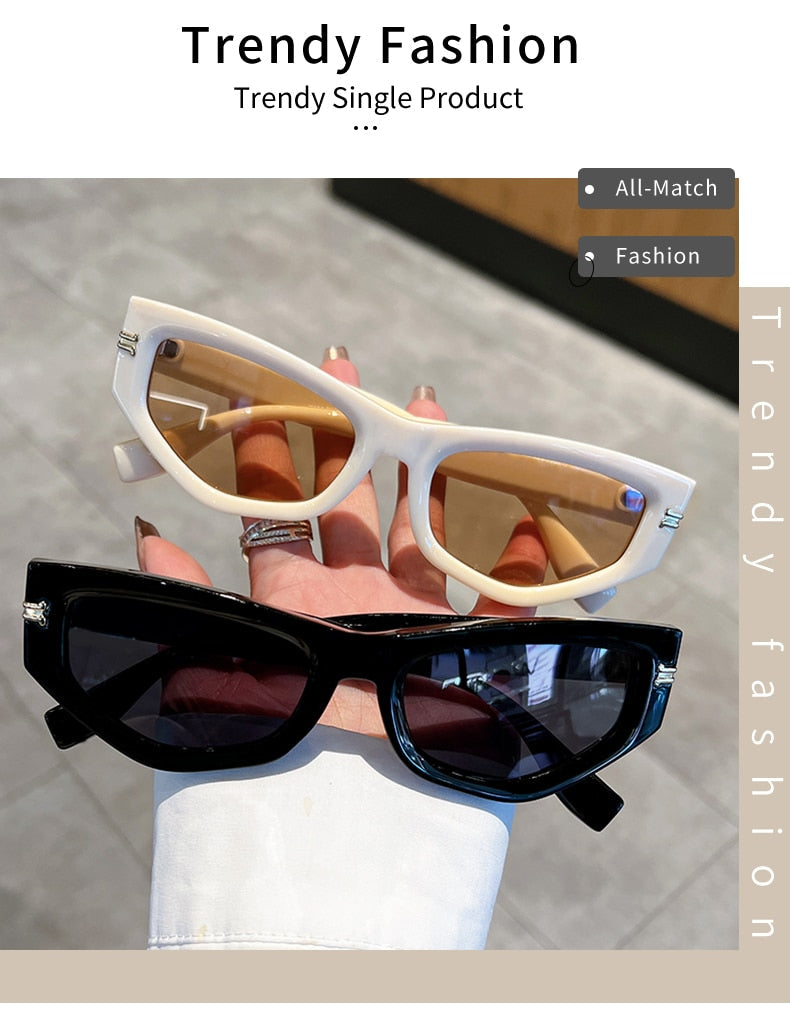  Unisex Luxury Vintage Gradient Shades Irregular Cat Eye Sunglasses - Unisex Sunglasses - DYAVOR® 