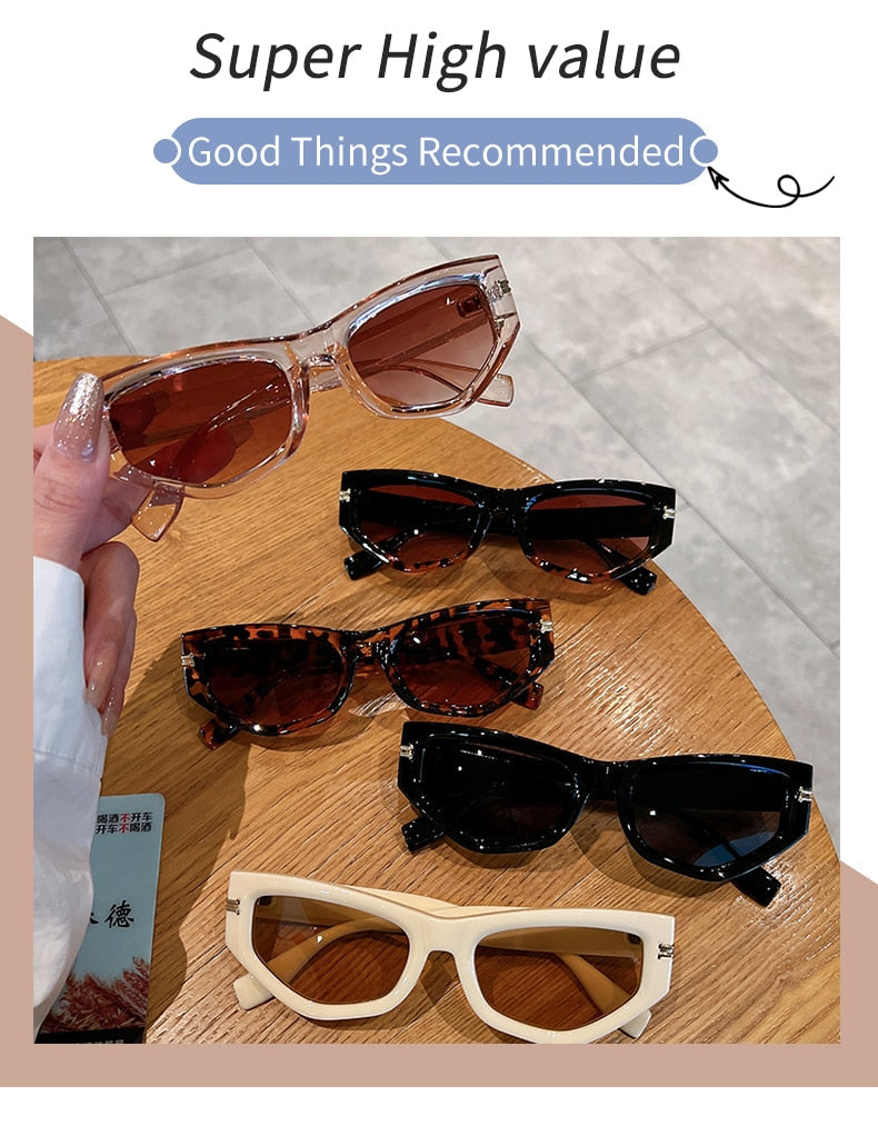  Unisex Luxury Vintage Gradient Shades Irregular Cat Eye Sunglasses - Unisex Sunglasses - DYAVOR® 