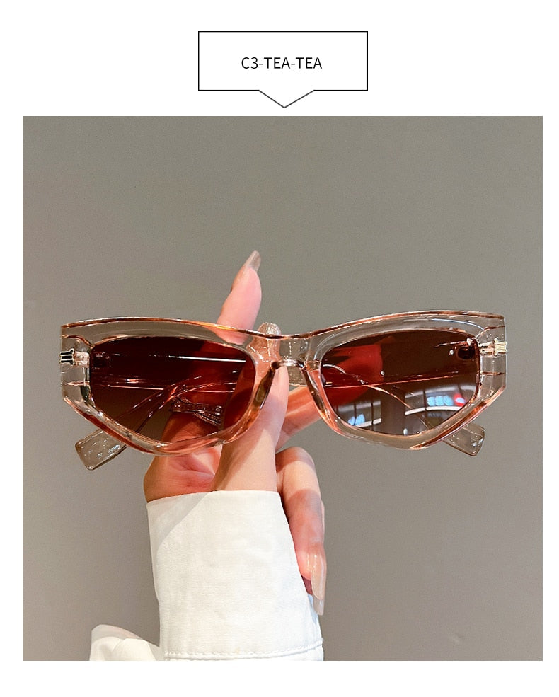  Unisex Luxury Vintage Gradient Shades Irregular Cat Eye Sunglasses - Unisex Sunglasses - DYAVOR® 