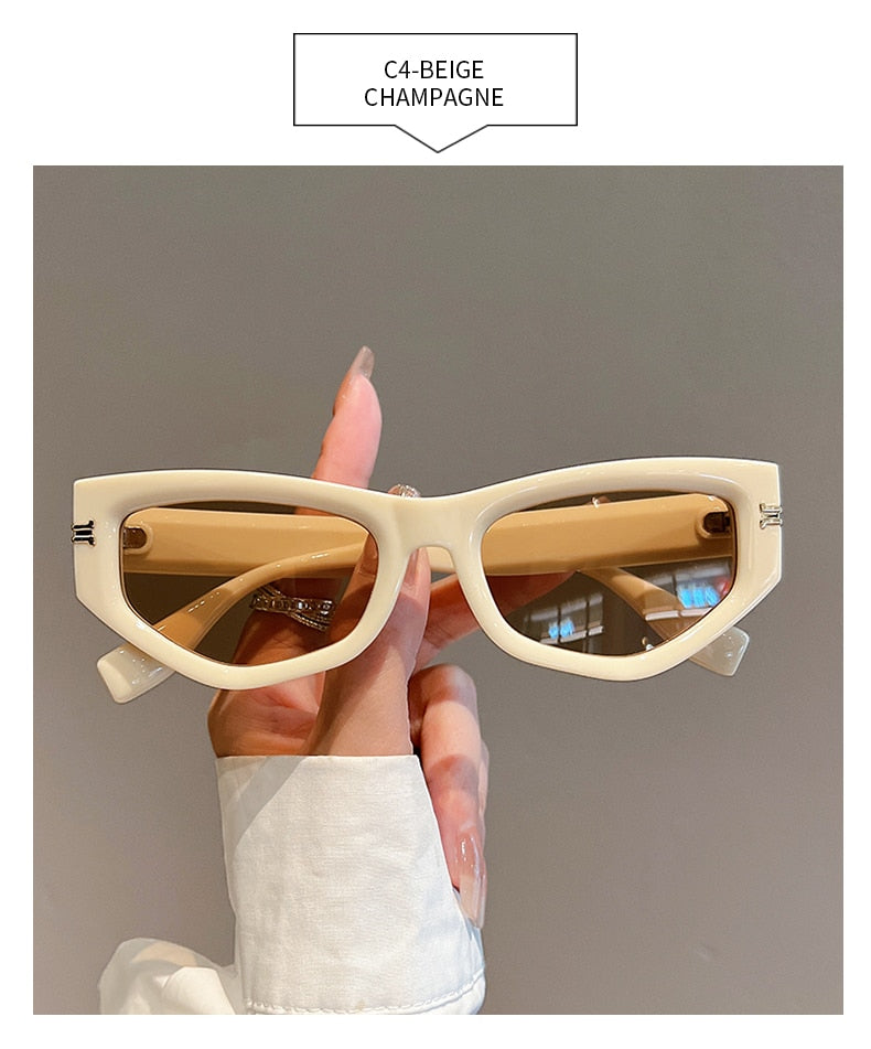 Unisex Luxury Vintage Gradient Shades Irregular Cat Eye Sunglasses - Unisex Sunglasses - DYAVOR® 