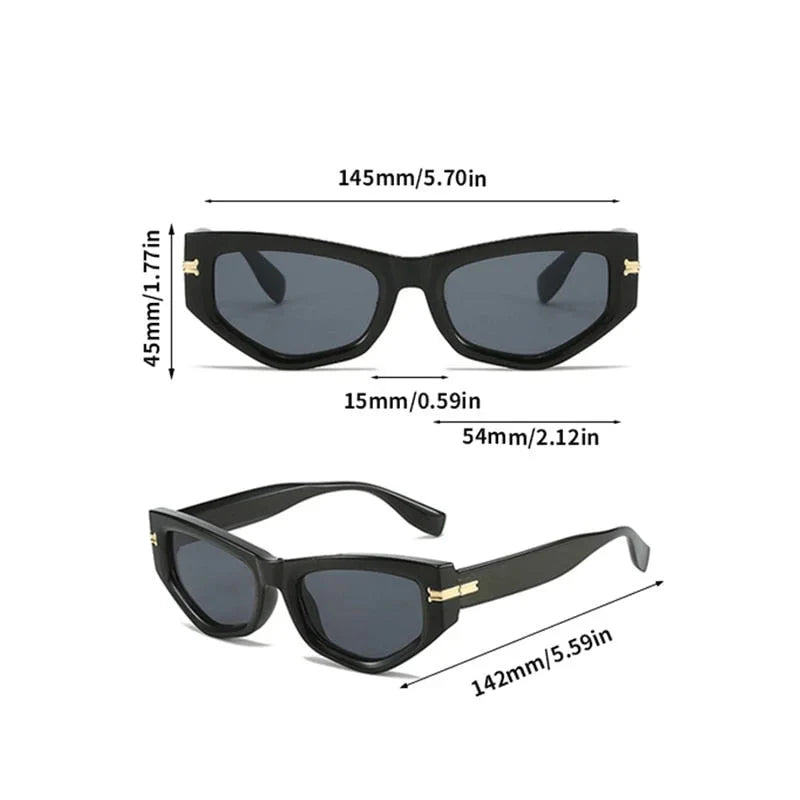  Unisex Luxury Vintage Gradient Shades Irregular Cat Eye Sunglasses - Unisex Sunglasses - DYAVOR® 