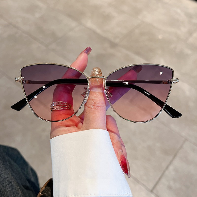  Unisex Trendy Retro Gradient Vintage Luxury Cat Eye Sunglasses - Unisex Sunglasses - DYAVOR® 