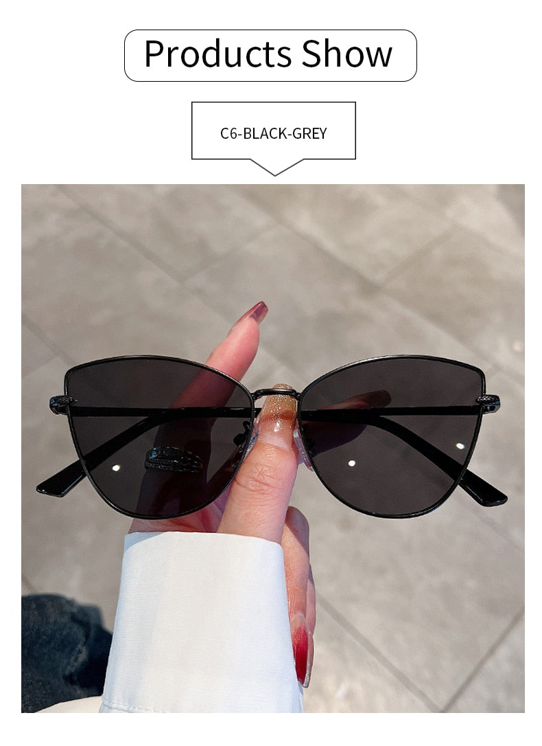  Unisex Trendy Retro Gradient Vintage Luxury Cat Eye Sunglasses - Unisex Sunglasses - DYAVOR® 