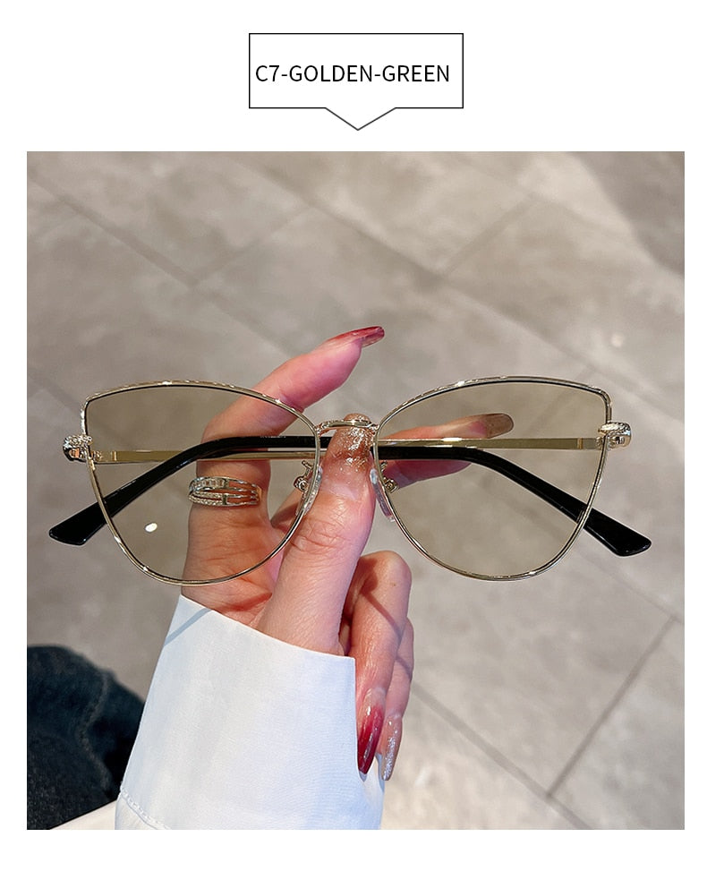  Unisex Trendy Retro Gradient Vintage Luxury Cat Eye Sunglasses - Unisex Sunglasses - DYAVOR® 