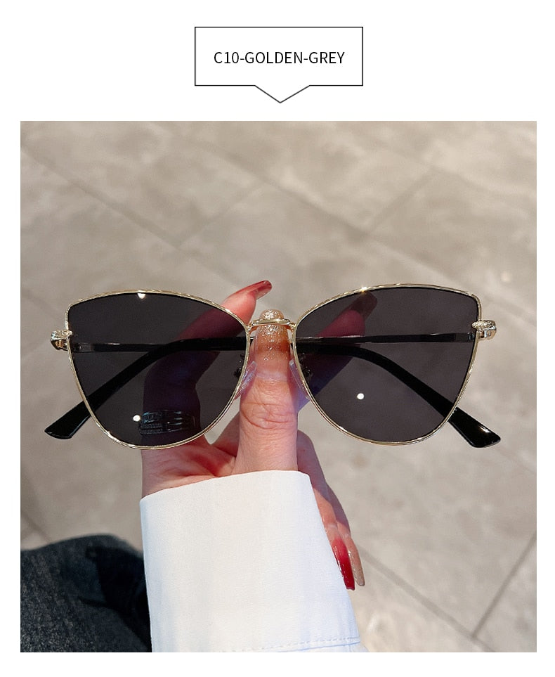  Unisex Trendy Retro Gradient Vintage Luxury Cat Eye Sunglasses - Unisex Sunglasses - DYAVOR® 