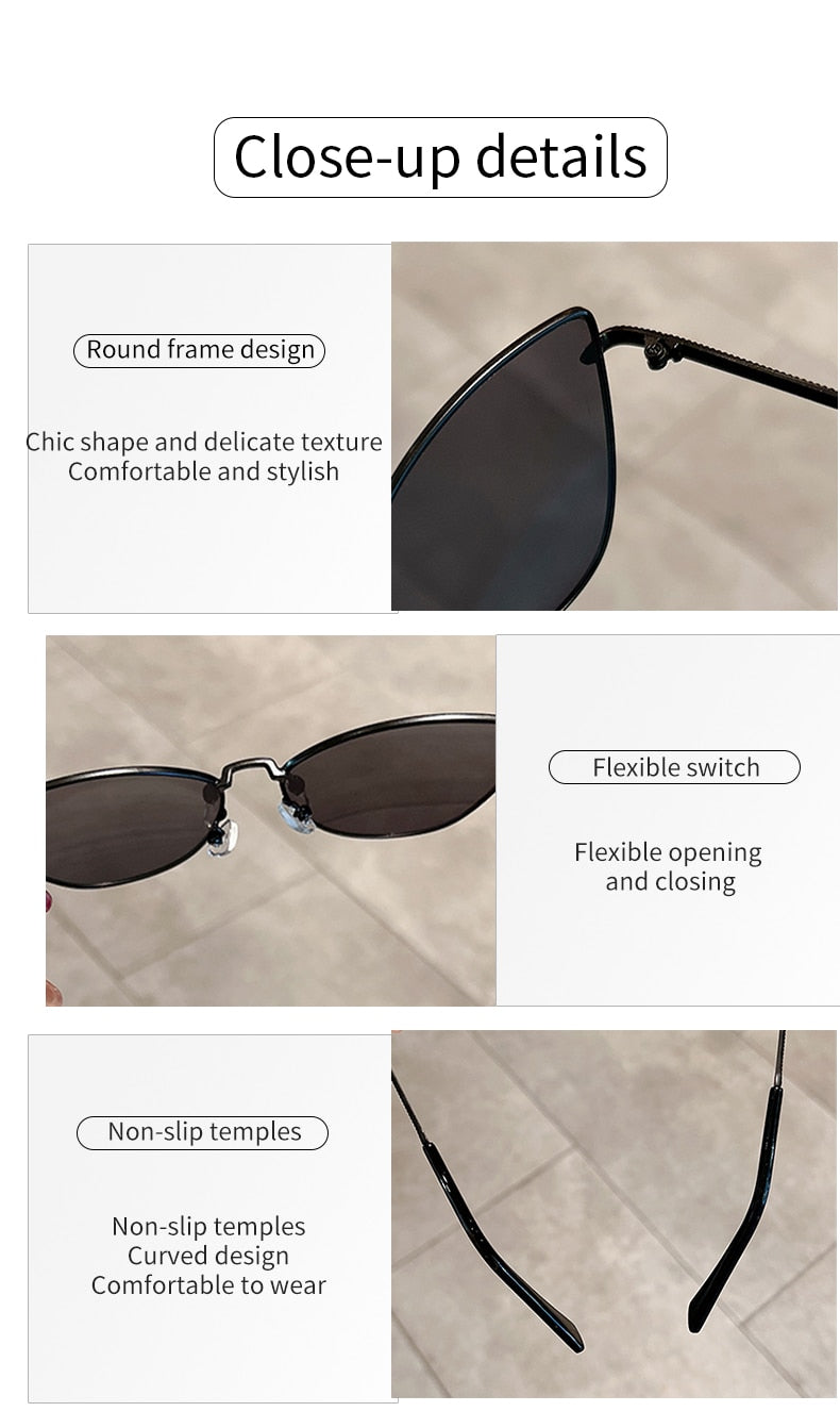  Unisex Trendy Retro Gradient Vintage Luxury Cat Eye Sunglasses - Unisex Sunglasses - DYAVOR® 