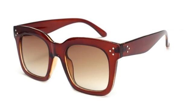  Vintage Fashion Big Square Frame Designer Gradient Sunglasses for Women - Women Sunglasses - DYAVOR® 