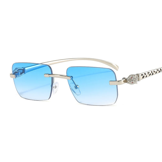  Women's Vintage Fashion Designer Rimless Small Square Sunglasses - Women Sunglasses - DYAVOR® 