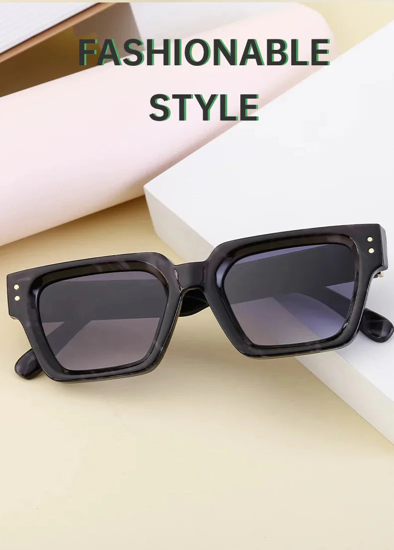  Men and Women Vintage Style Anti-UV400 Gradient Square Sunglasses - Unisex Sunglasses - DYAVOR® 