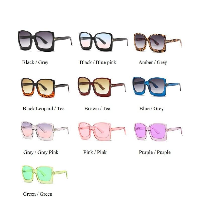  Vintage Modern Women's One Piece UV400 Gradient Oversized Square Sunglasses - Women Sunglasses - DYAVOR® 