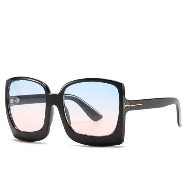  Vintage Modern Women's One Piece UV400 Gradient Oversized Square Sunglasses - Women Sunglasses - DYAVOR® 