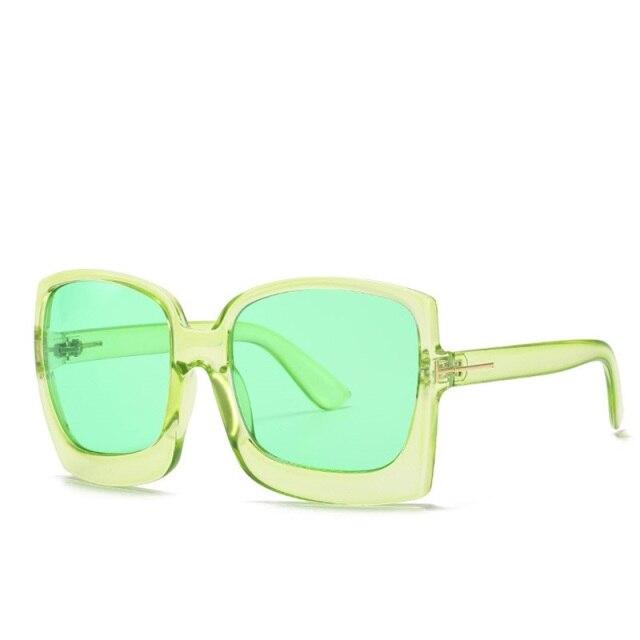  Vintage Modern Women's One Piece UV400 Gradient Oversized Square Sunglasses - Women Sunglasses - DYAVOR® 