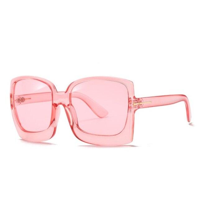  Vintage Modern Women's One Piece UV400 Gradient Oversized Square Sunglasses - Women Sunglasses - DYAVOR® 