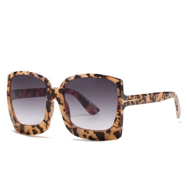  Vintage Modern Women's One Piece UV400 Gradient Oversized Square Sunglasses - Women Sunglasses - DYAVOR® 