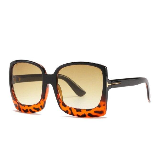  Vintage Modern Women's One Piece UV400 Gradient Oversized Square Sunglasses - Women Sunglasses - DYAVOR® 