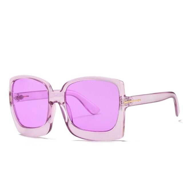  Vintage Modern Women's One Piece UV400 Gradient Oversized Square Sunglasses - Women Sunglasses - DYAVOR® 