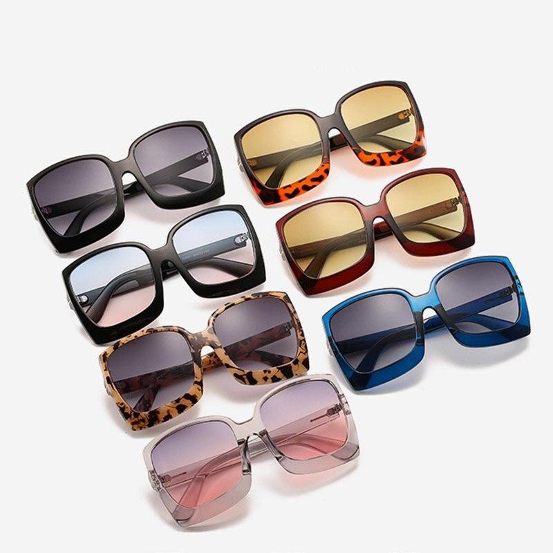  Vintage Modern Women's One Piece UV400 Gradient Oversized Square Sunglasses - Women Sunglasses - DYAVOR® 