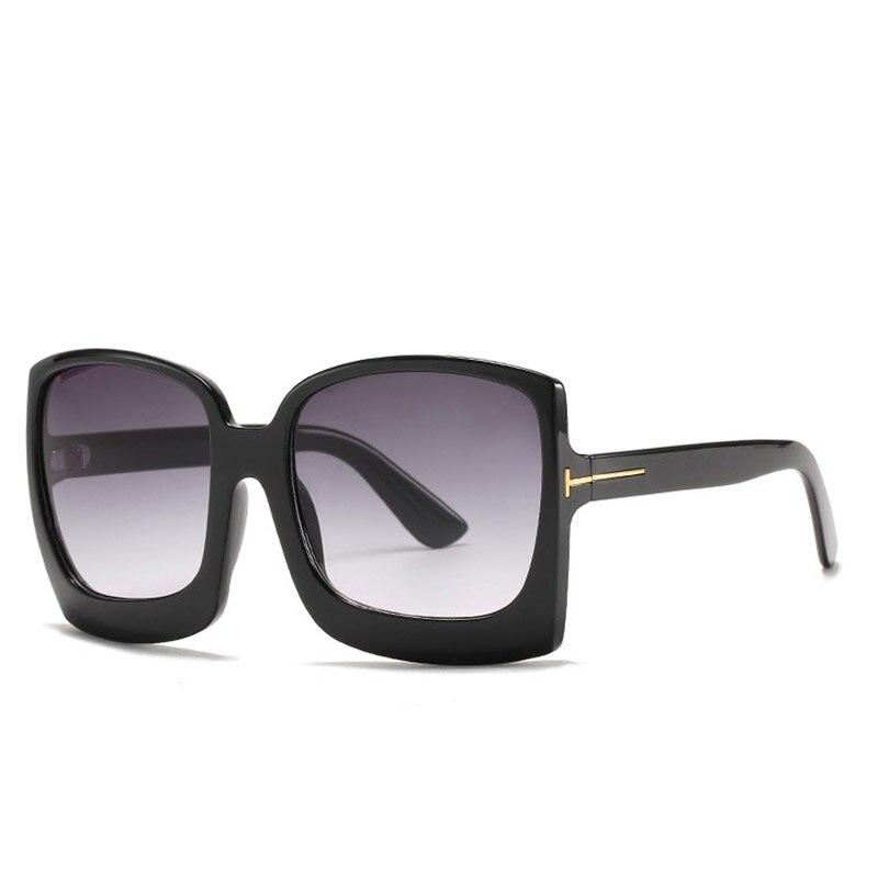  Vintage Modern Women's One Piece UV400 Gradient Oversized Square Sunglasses - Women Sunglasses - DYAVOR® 