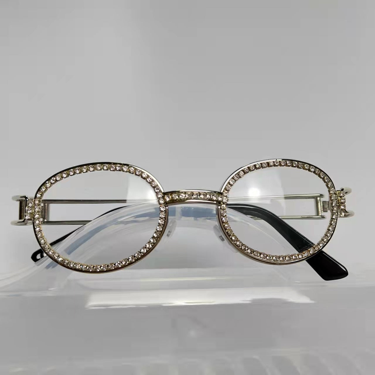  Women's Vintage Steampunk Rhinestone Diamond Designer Sunglasses - Women Sunglasses - DYAVOR® 