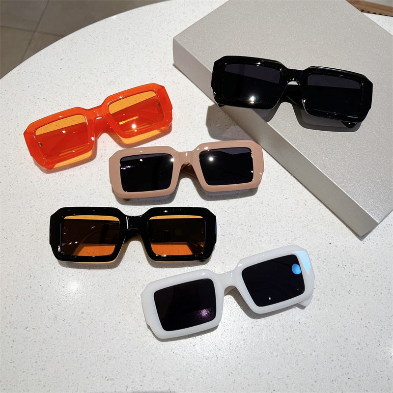  Unisex Vintage Rectangle UV400 Sun Shades Eyewear Sunglasses - Unisex Sunglasses - DYAVOR® 