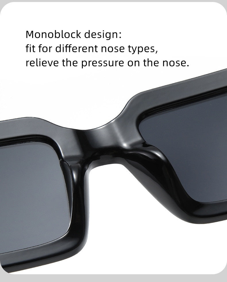  Unisex Vintage Rectangle UV400 Sun Shades Eyewear Sunglasses - Unisex Sunglasses - DYAVOR® 