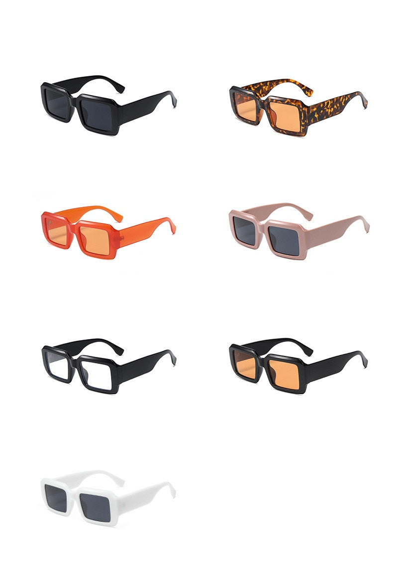  Unisex Vintage Rectangle UV400 Sun Shades Eyewear Sunglasses - Unisex Sunglasses - DYAVOR® 