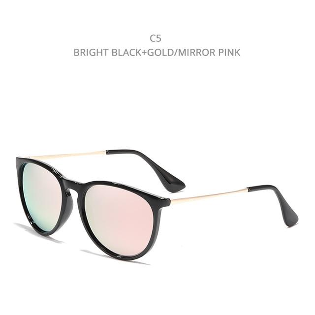  Vintage Retro UV Protected Polarized Round Sunglasses for Women - Women Sunglasses - DYAVOR® 