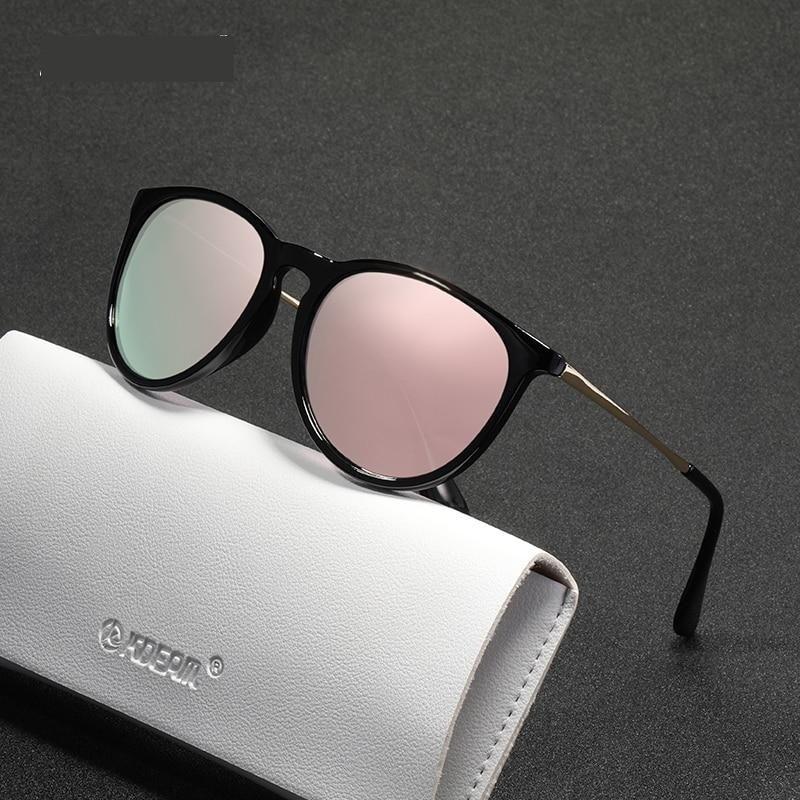  Vintage Retro UV Protected Polarized Round Sunglasses for Women - Women Sunglasses - DYAVOR® 