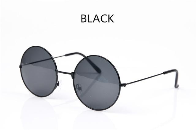  Vintage Round Frame Designer Mirror Lens Sunglasses for Women - Women Sunglasses - DYAVOR® 
