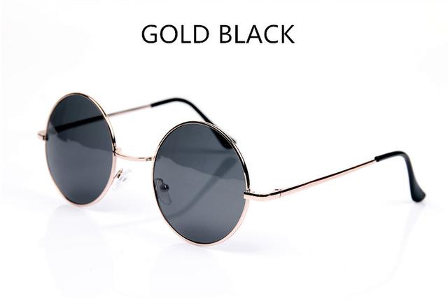  Vintage Round Frame Designer Mirror Lens Sunglasses for Women - Women Sunglasses - DYAVOR® 