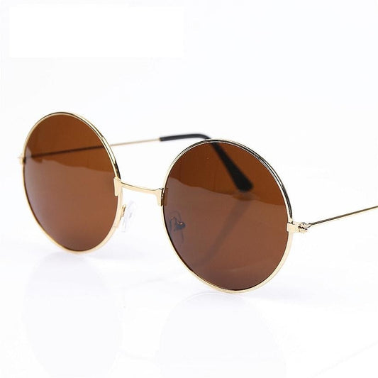  Vintage Round Frame Designer Mirror Lens Sunglasses for Women - Women Sunglasses - DYAVOR® 