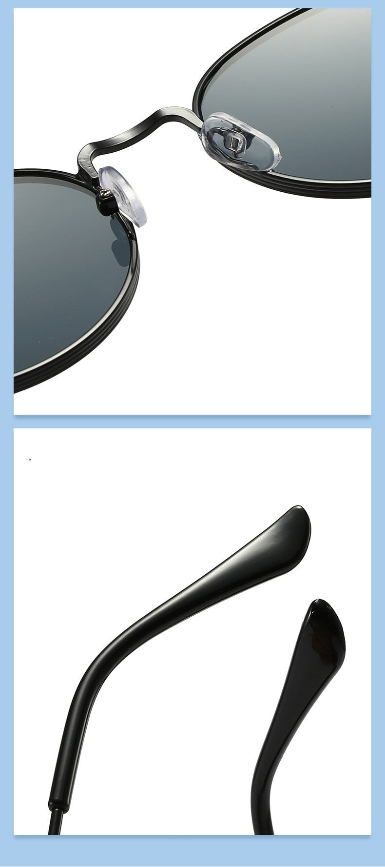  Men and Women Vintage Luxury Solid Gradient UV400 Round Sunglasses - Unisex Sunglasses - DYAVOR® 