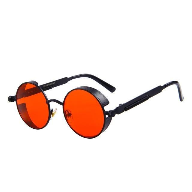  Vintage Steampunk Round Design Sunglasses for Women with UV400 Lenses - Women Sunglasses - DYAVOR® 