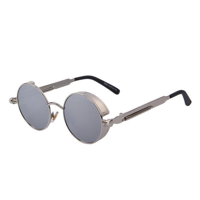  Vintage Steampunk Round Design Sunglasses for Women with UV400 Lenses - Women Sunglasses - DYAVOR® 