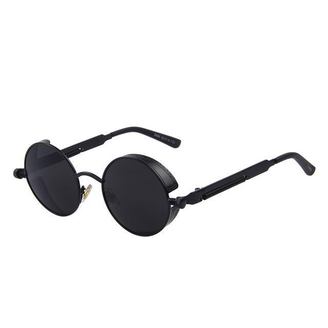  Vintage Steampunk Round Design Sunglasses for Women with UV400 Lenses - Women Sunglasses - DYAVOR® 