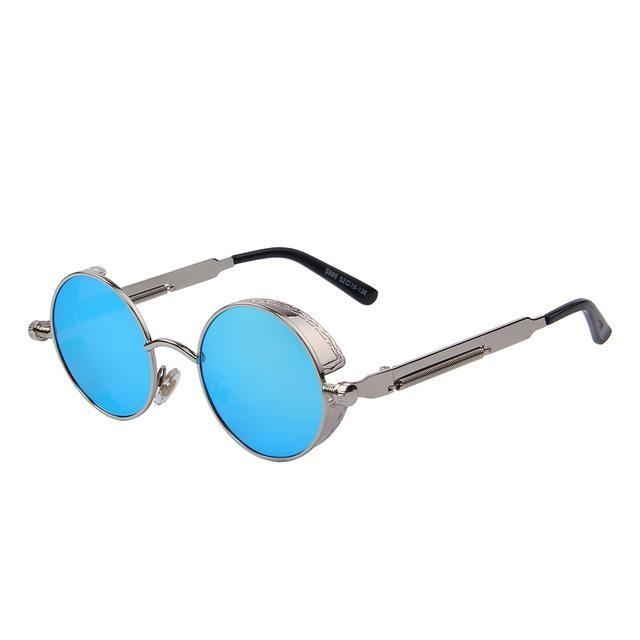  Vintage Steampunk Round Design Sunglasses for Women with UV400 Lenses - Women Sunglasses - DYAVOR® 