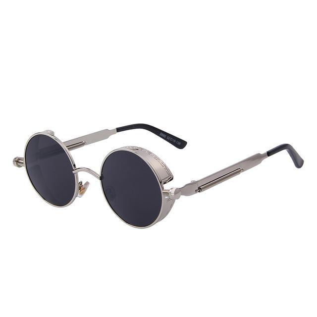  Vintage Steampunk Round Design Sunglasses for Women with UV400 Lenses - Women Sunglasses - DYAVOR® 