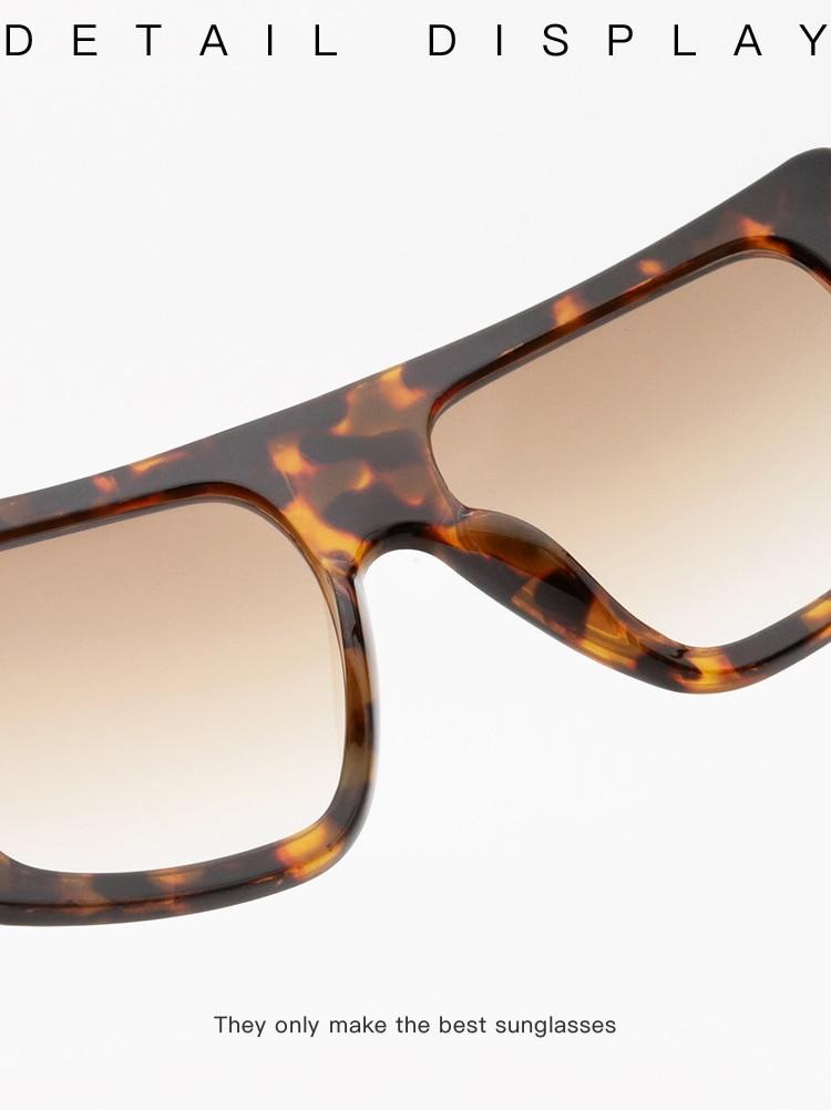  Vintage Women's Beige Large Shield Oversized Celebrity Square Sunglasses - Women Sunglasses - DYAVOR® 