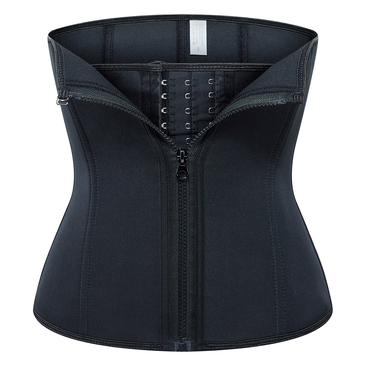  Women's Black Zipper Cincher Corset Slimming Tummy Bodysuit Shapers - Tummy Control - DYAVOR® 